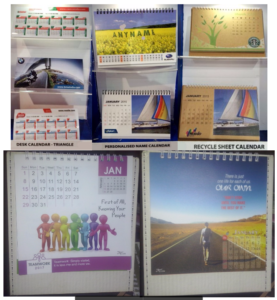 Desk calendars