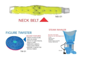 NECK BELT FIGURE TWISTER AND STEAM INHALER