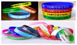 Silicone Wristband with Customised Logo