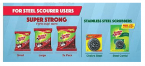 Super Strong Stainless Steel Scrub