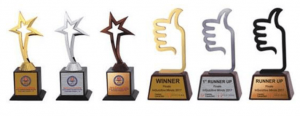 Star and Thumbs Up Trophies