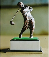 Golfer Gift 3 Square Base