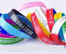 Silicone Wristband with Customised Logo