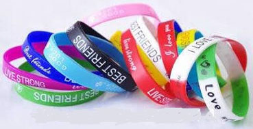 Silicone Wristband with Customised Logo