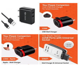 ZOOOK Model ZK Chargemate1 Dual Port Smart Wall Charger