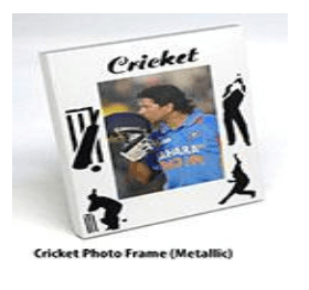Cricket Photo Frame in Metal