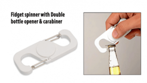 Fidget Spinner with Double Bottle Opener