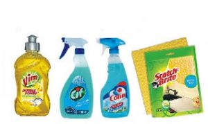 Buy Vim Liquid CIF Gel Colin Liquid and get free Scotch-Brite Sponge Wipes