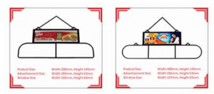 Display Hangers 2 and 3 Windows Plastic Sheet