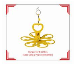 Hanger for 6 Cold Drink Pet Bottles