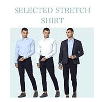 SELECTED HOMME STRETCH SHIRTS in 98% Cotton