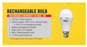 RECHARGEABLE LED BULB