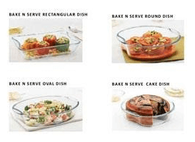 Borosil Bake and Serve Dishes