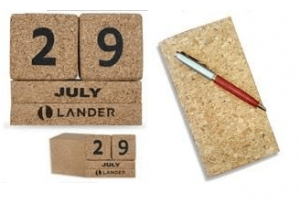 CORK TABLETOP CALENDAR