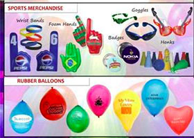 Merchandise balloons as corporate gifts