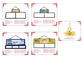 Display hangers for in shop promotions
