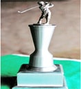 Aluminum Column with Golfer on Square Aluminum Base