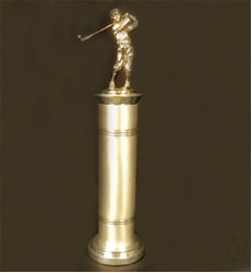 Aluminum Cylindrical Column With Golfer