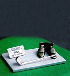 Golf Shoes Work Business Card Holder