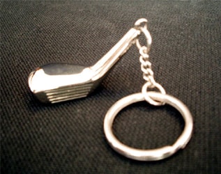 Key Ring Attached to a Chrome Plated Driver